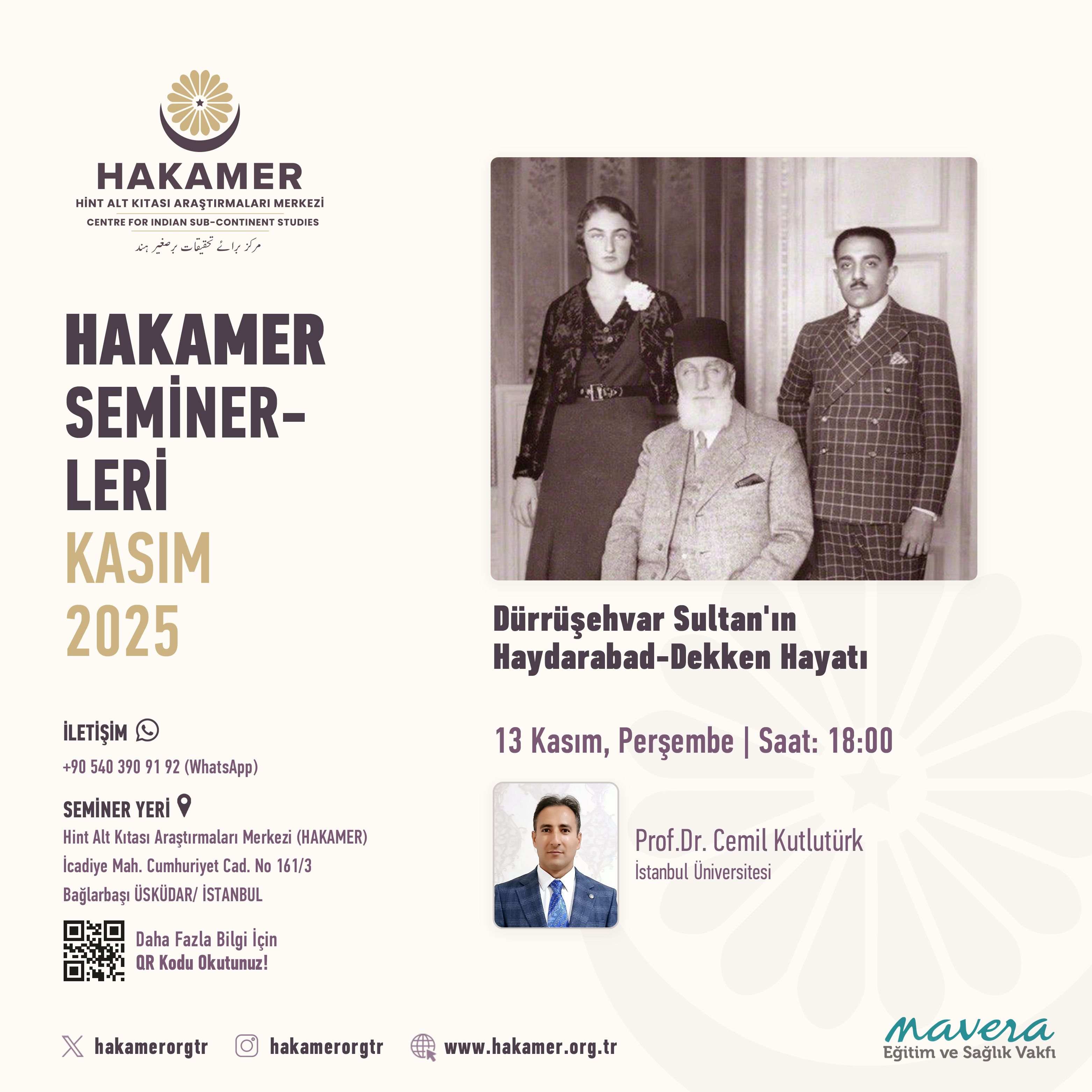 Kasım Seminer-2/ 13 Kasım 2025, Saat: 18.00