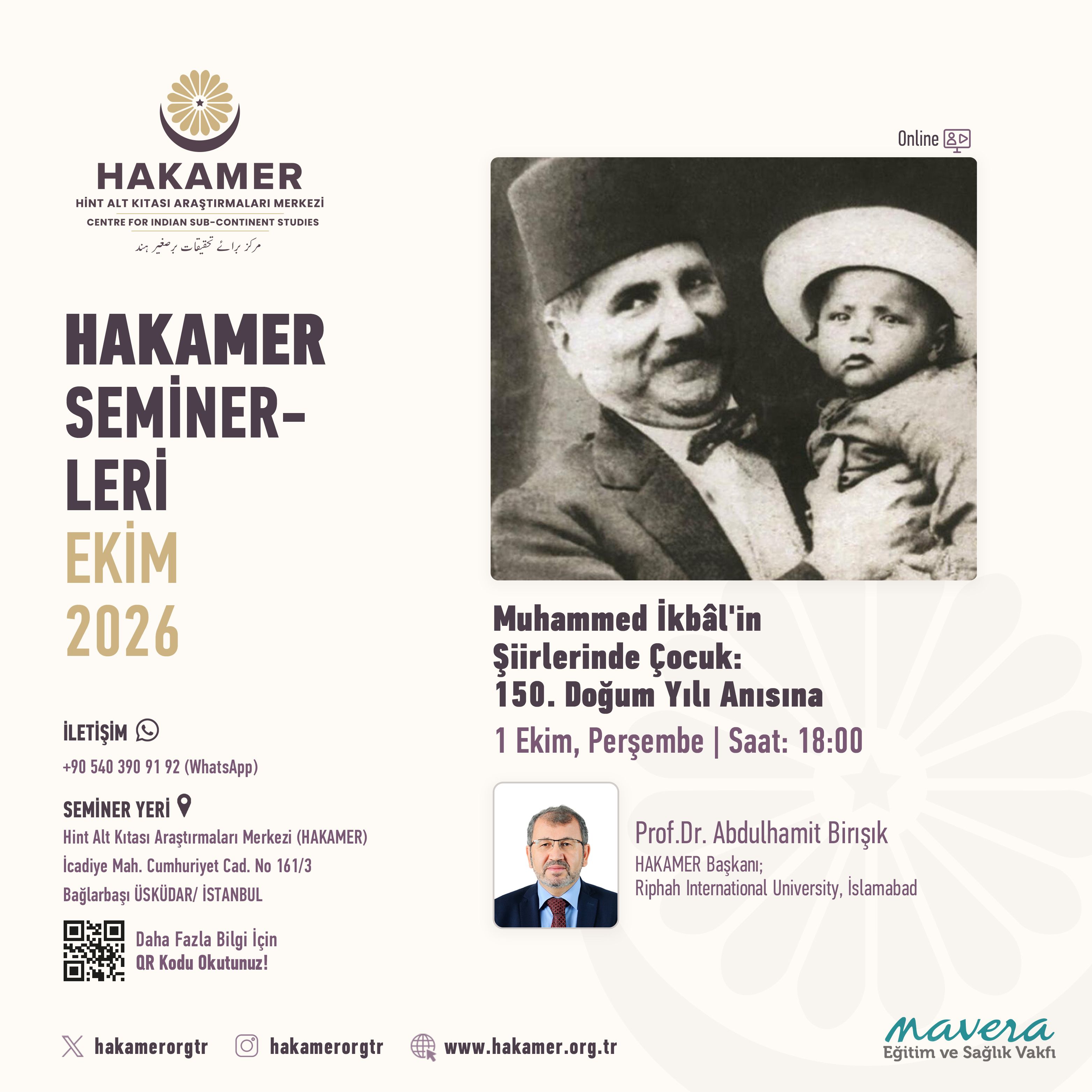 Ekim Semineri-1/ 1 EKİM 2026, Saat: 18.00